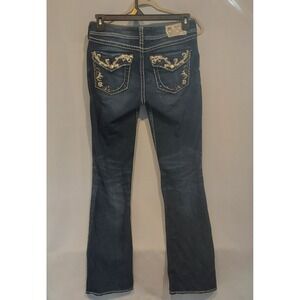 Silver Womens Suki Flap 17" Distressed Mid-Rise Bootcut Jeans Size W29/L33